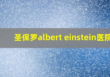 圣保罗albert einstein医院